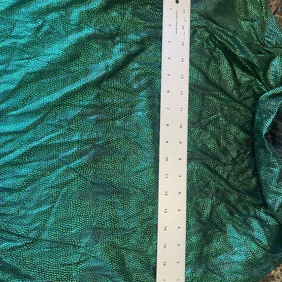 🎃 - GREEN Cowl Neck 80's Style Top! - Picture 10 of 12